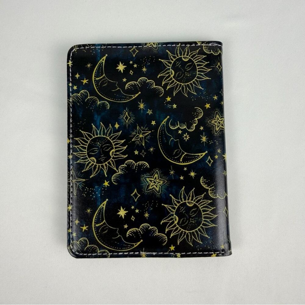 NWOT Navy and Gold Celestial Women's Passport Holder Wallet - Picture 7 of 8